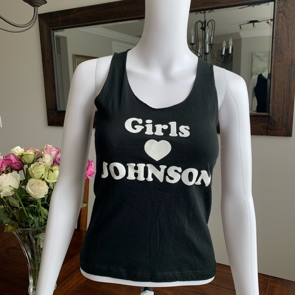 NWT Betsey Johnson Vintage Racer Back Tank Top